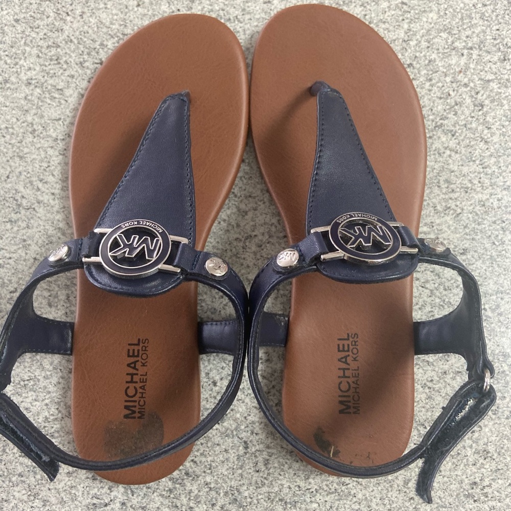 Navy Blue Michael Kors Sandals